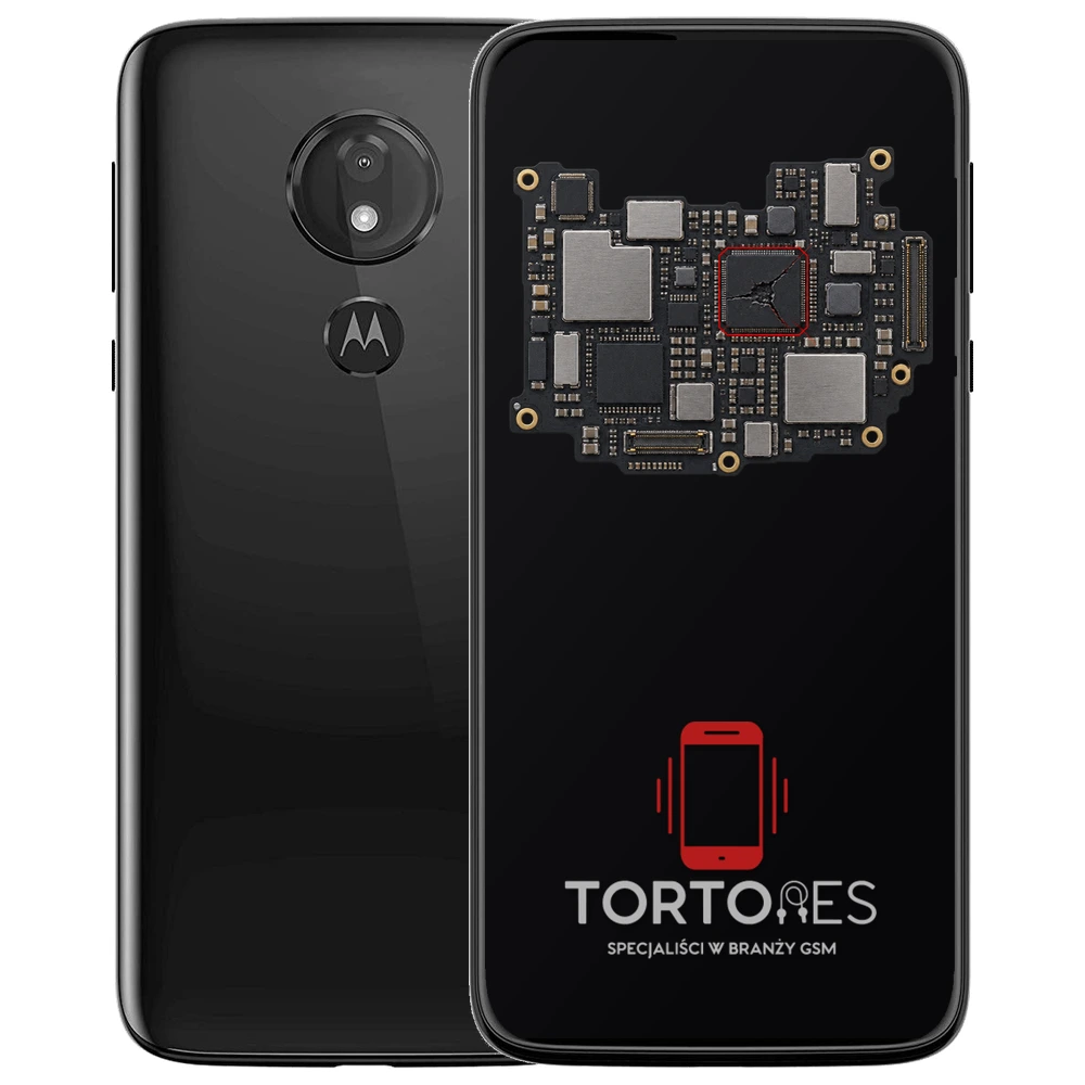 Motorola Moto G7 Power z ilustracją płyty głównej - naprawa płyty głównej