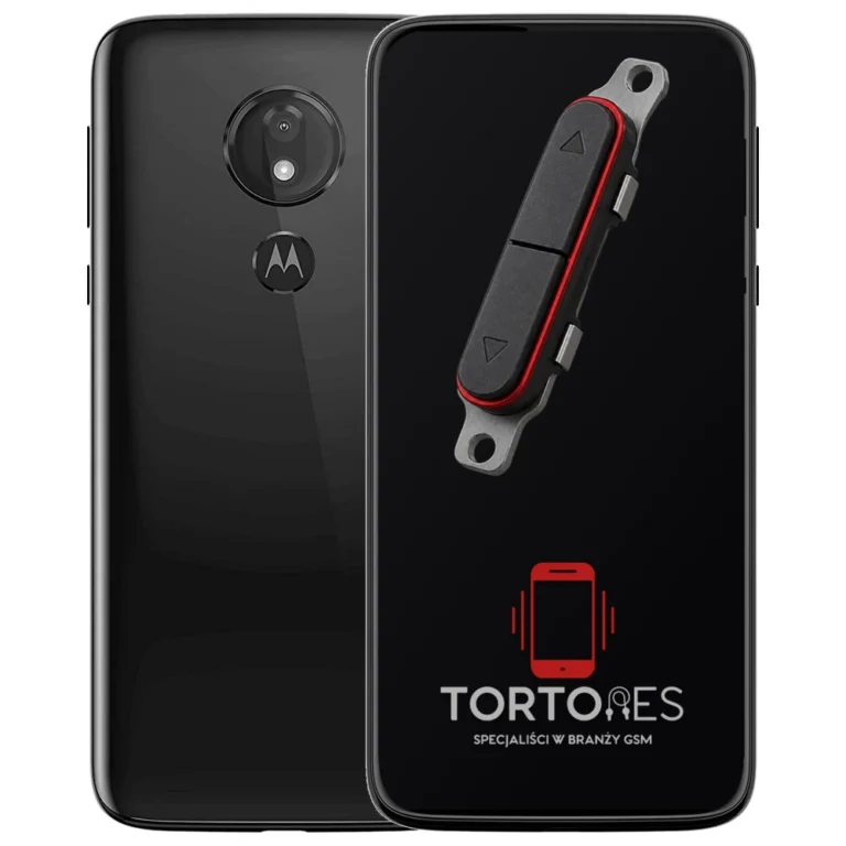 Motorola Moto G7 Power z symbolem przycisków - naprawa przycisków włączania i głośności