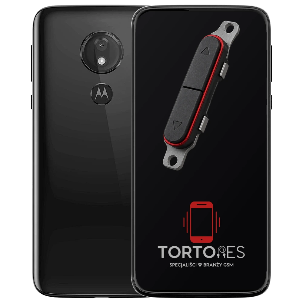 Motorola Moto G7 Power z symbolem przycisków - naprawa przycisków włączania i głośności
