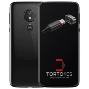 Motorola Moto G7 Power z ilustracją złącza ładowania - naprawa złącza ładowania