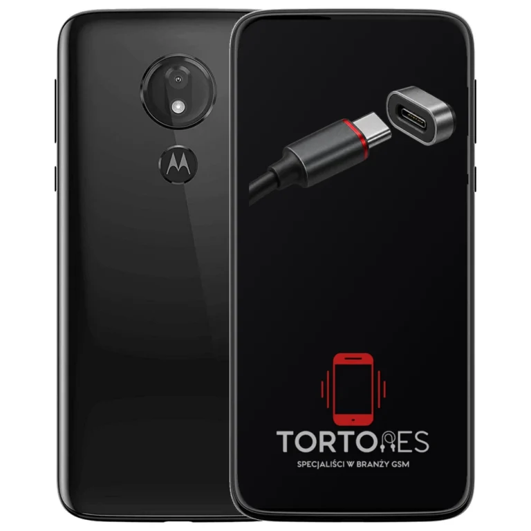 Motorola Moto G7 Power z ilustracją złącza ładowania - naprawa złącza ładowania