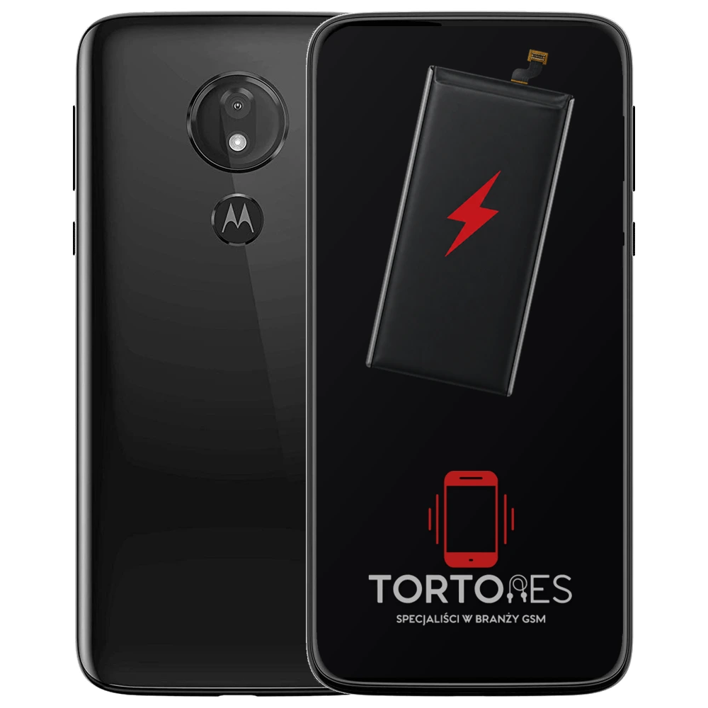 Motorola Moto G7 Power z ilustracją baterii - wymiana baterii