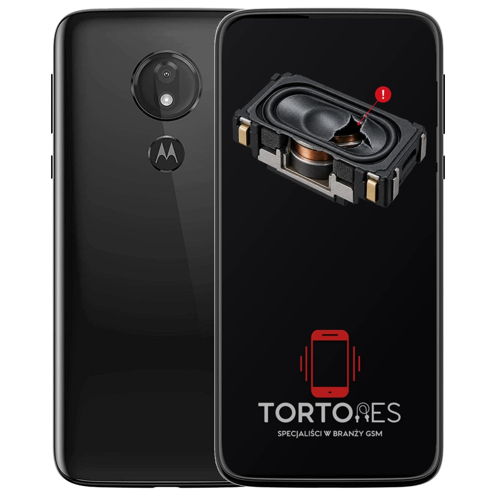 Motorola Moto G7 Power z symbolem głośnika multimedialnego - wymiana głośnika multimedialnego
