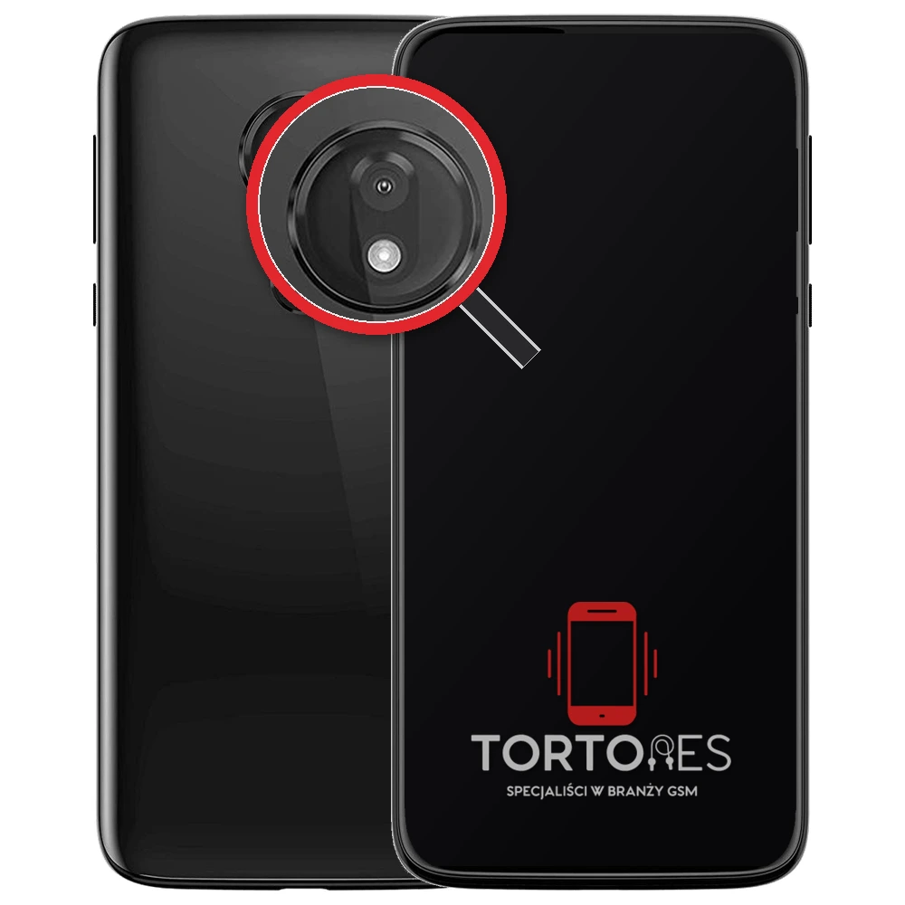 Motorola Moto G7 Power z lupą na tylnych aparatach - wymiana tylnej kamery