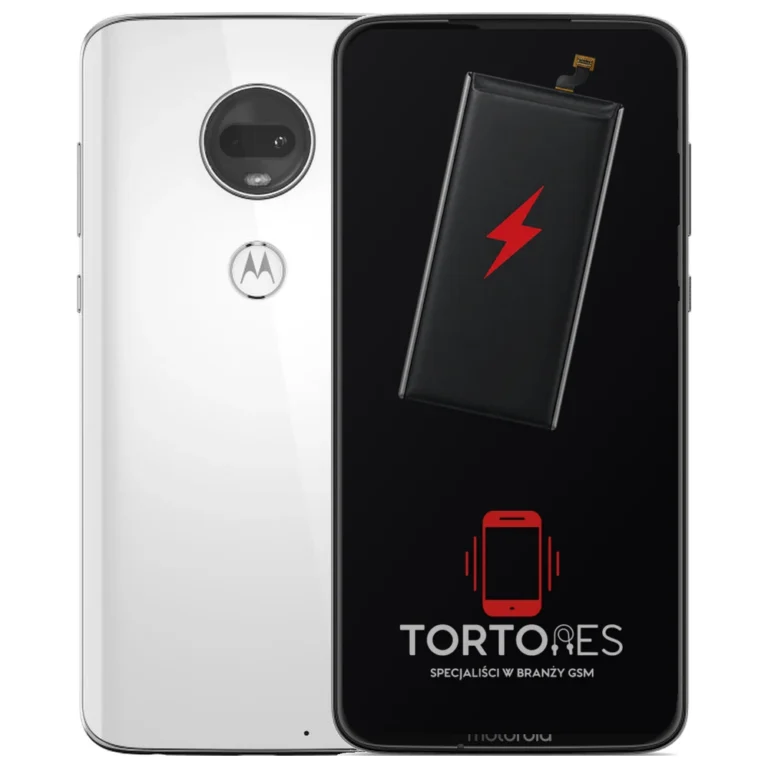 Motorola Moto G7 z ilustracją baterii - wymiana baterii