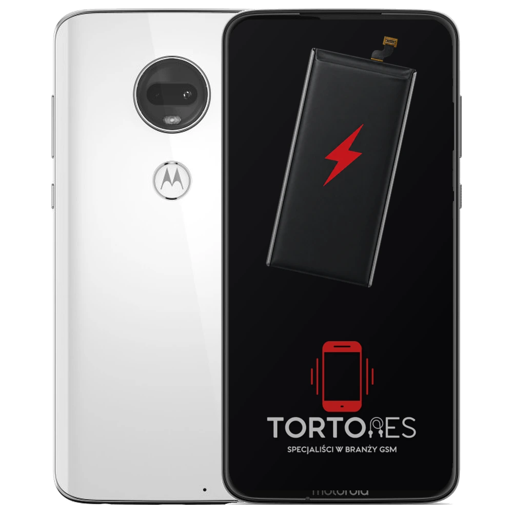 Motorola Moto G7 z ilustracją baterii - wymiana baterii