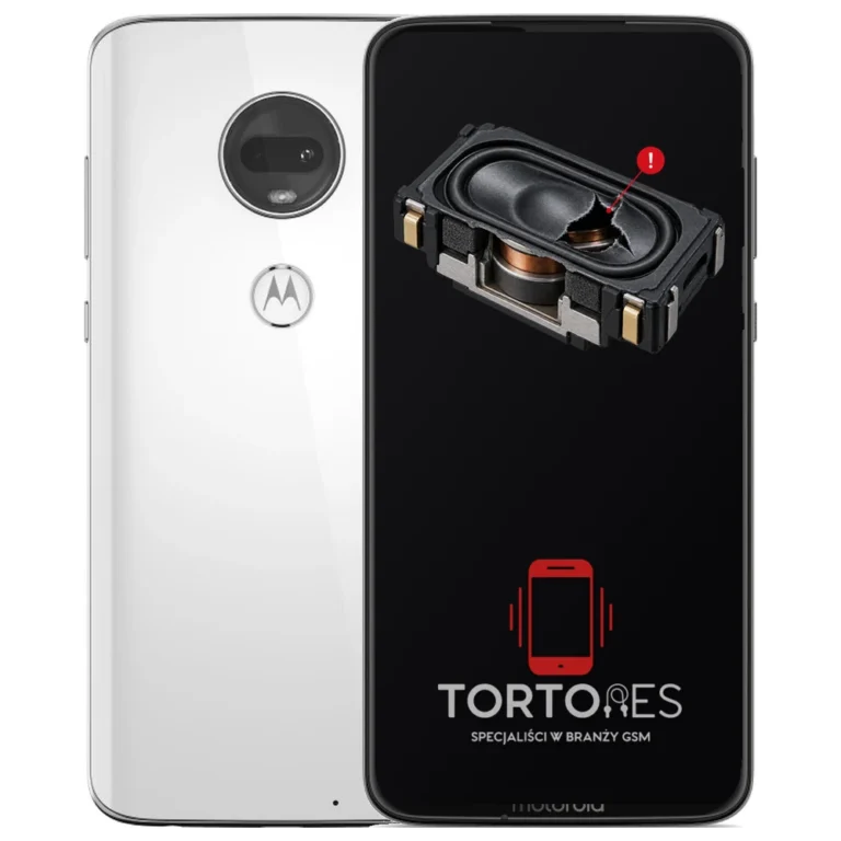 Motorola Moto G7 z symbolem głośnika multimedialnego - wymiana głośnika multimedialnego