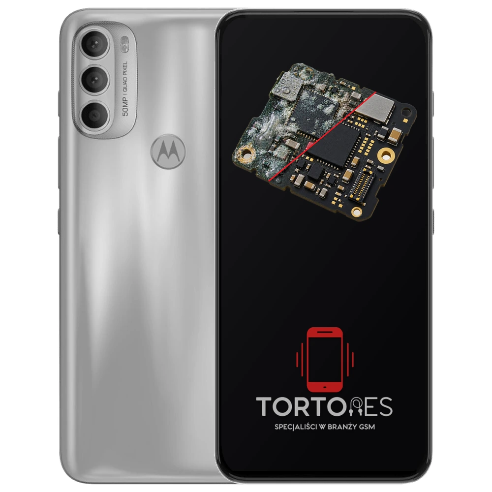 Motorola Moto G71 5G z ilustracją zalania - czyszczenie po zalaniu