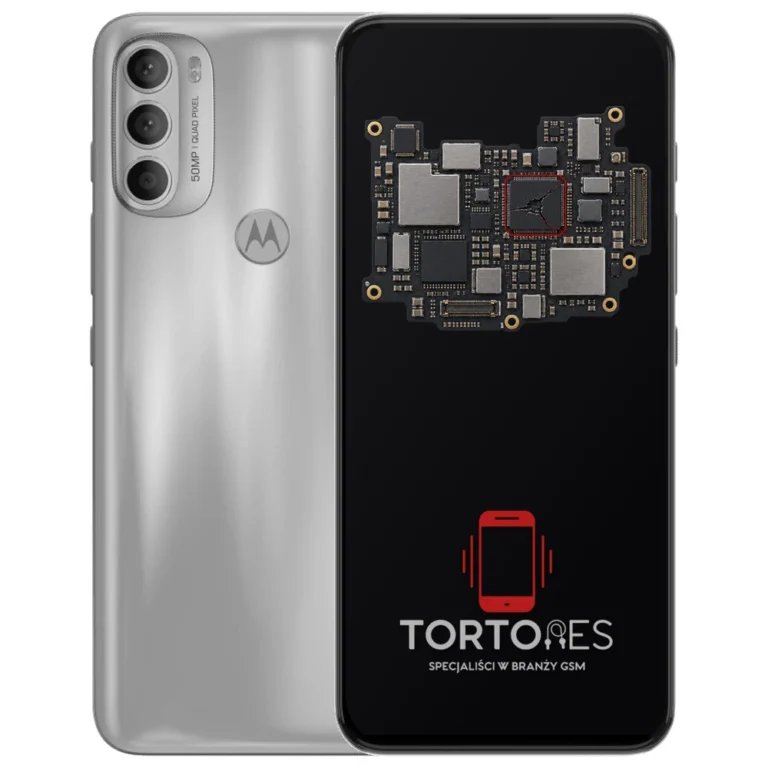 Motorola Moto G71 5G z ilustracją płyty głównej - naprawa płyty głównej