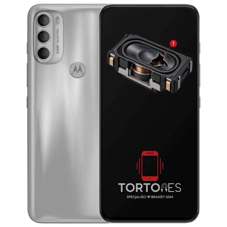 Motorola Moto G71 5G z symbolem głośnika multimedialnego - wymiana głośnika multimedialnego
