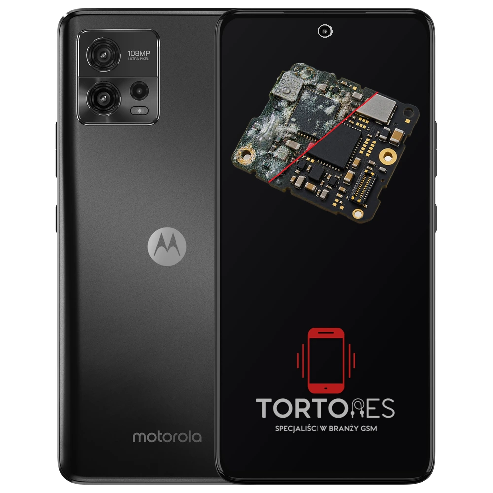 Motorola Moto G72 z ilustracją zalania - czyszczenie po zalaniu