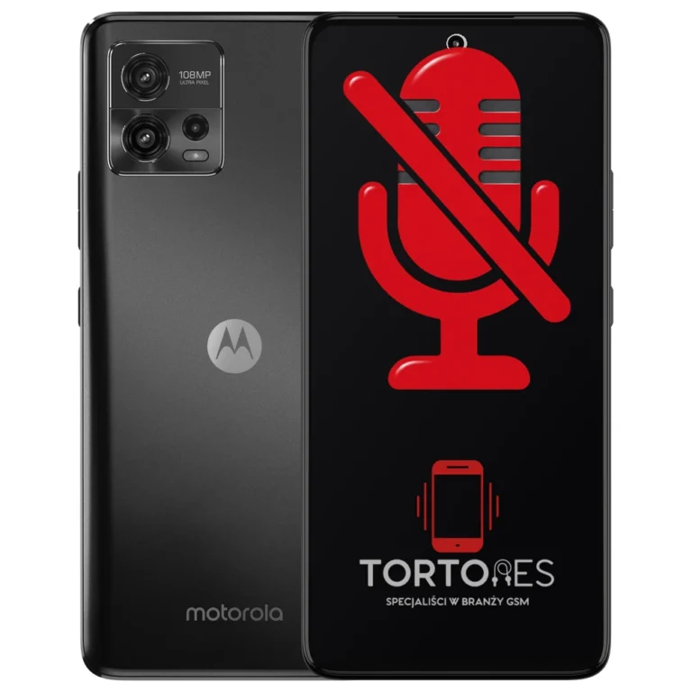 Motorola Moto G72 z symbolem mikrofonu - naprawa mikrofonu