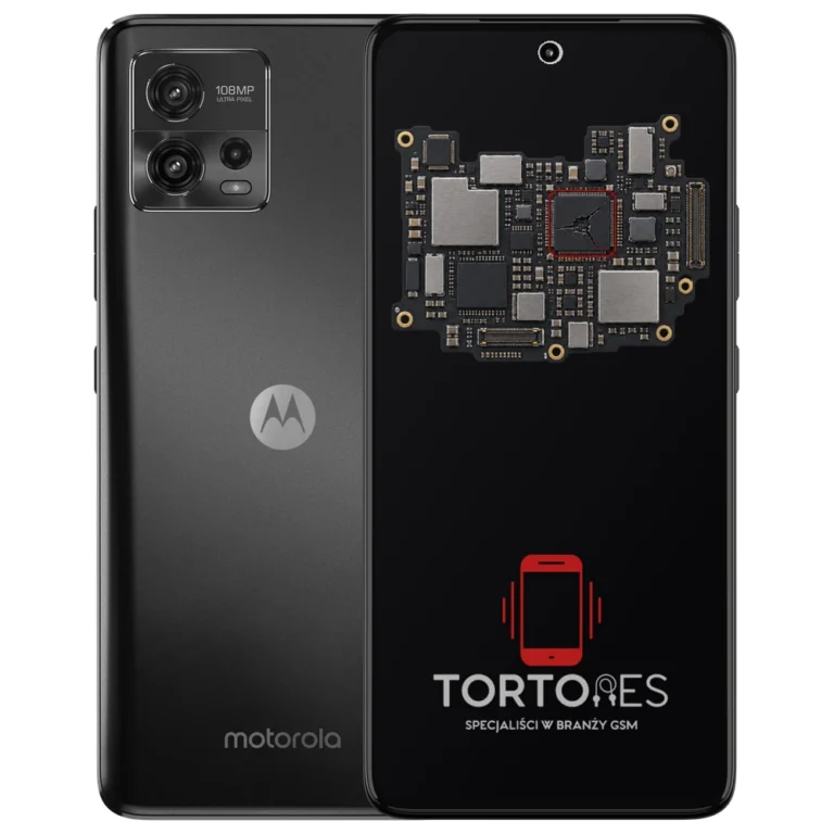 Motorola Moto G72 z ilustracją płyty głównej - naprawa płyty głównej