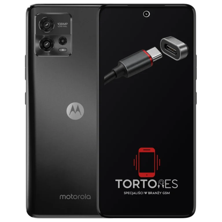 Motorola Moto G72 z ilustracją złącza ładowania - naprawa złącza ładowania