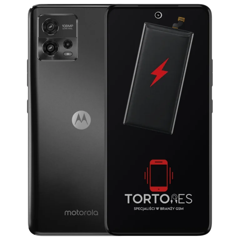Motorola Moto G72 z ilustracją baterii - wymiana baterii