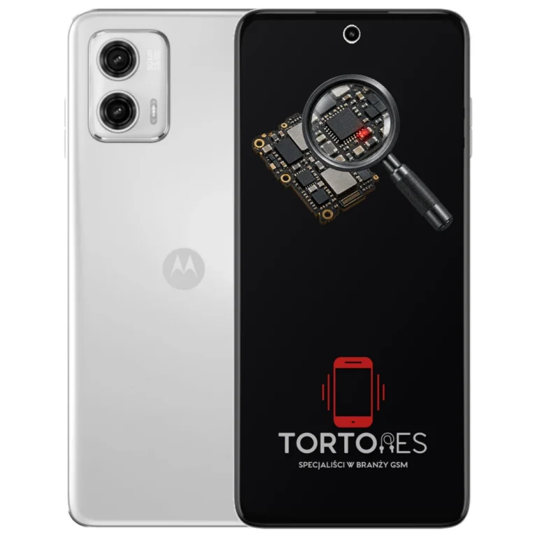 Motorola Moto G73 5G z symbolem diagnostyki - diagnoza telefonu