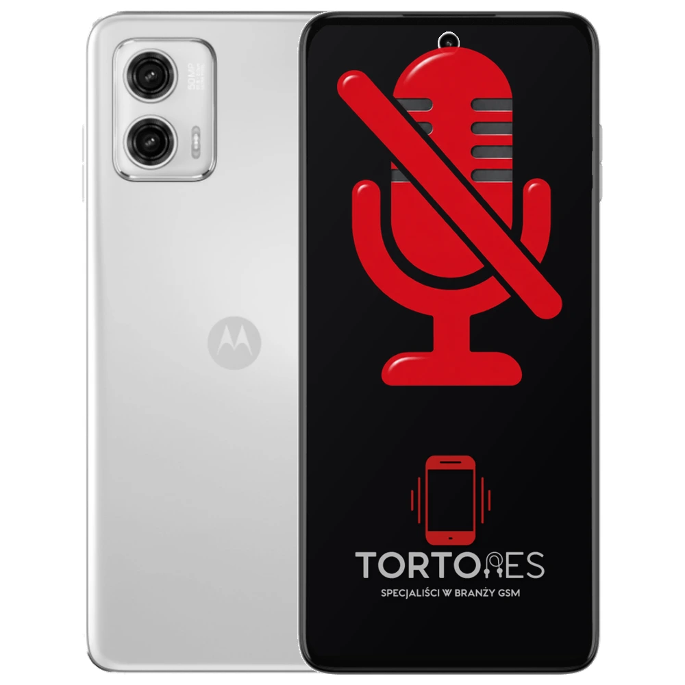 Motorola Moto G73 5G z symbolem mikrofonu - naprawa mikrofonu