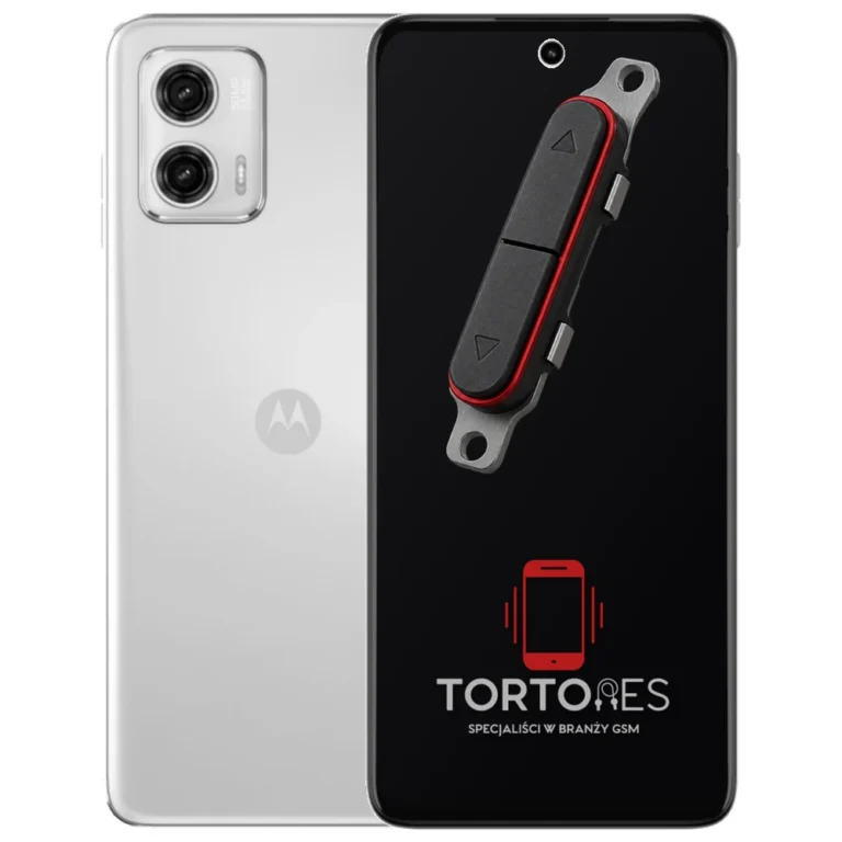 Motorola Moto G73 5G z symbolem przycisków - naprawa przycisków włączania i głośności