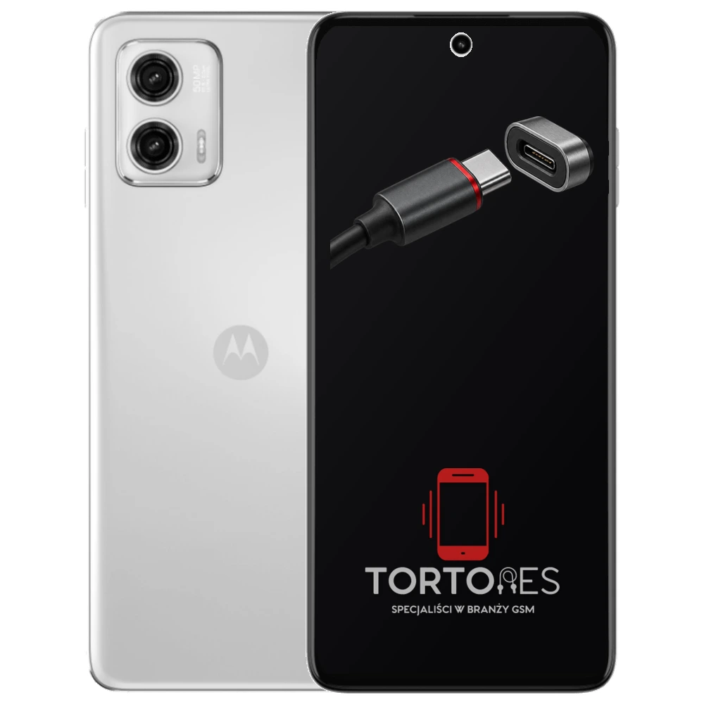 Motorola Moto G73 5G z ilustracją złącza ładowania - naprawa złącza ładowania