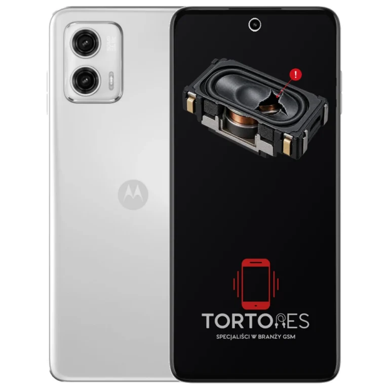 Motorola Moto G73 5G z symbolem głośnika multimedialnego - wymiana głośnika multimedialnego