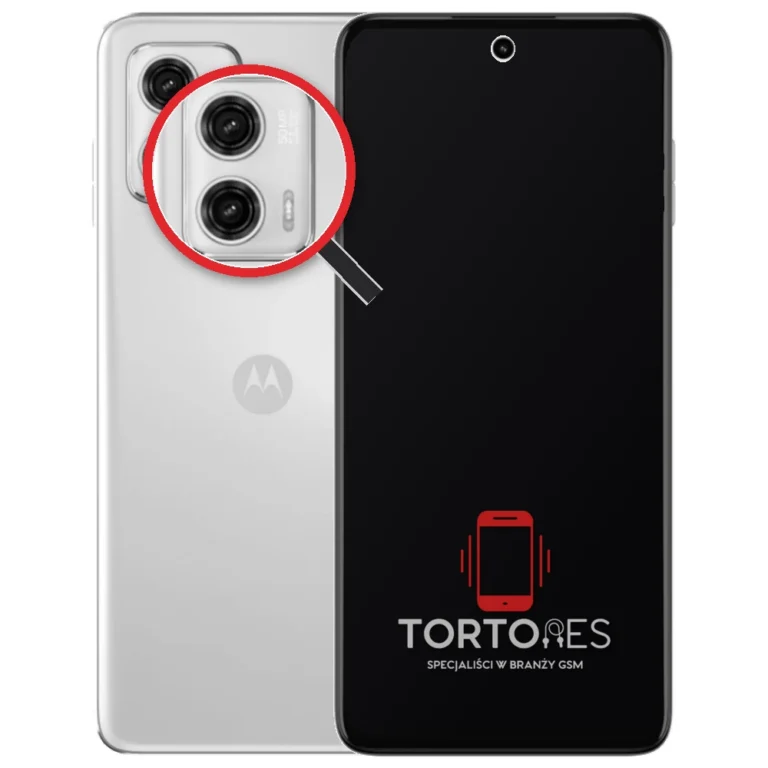 Motorola Moto G73 5G z lupą na tylnych aparatach - wymiana tylnej kamery