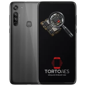 Motorola Moto G8 z symbolem diagnostyki - diagnoza telefonu