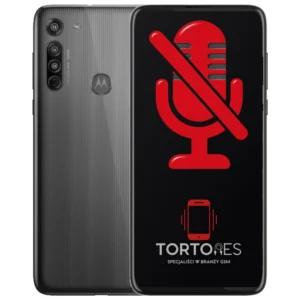 Motorola Moto G8 z symbolem mikrofonu - naprawa mikrofonu