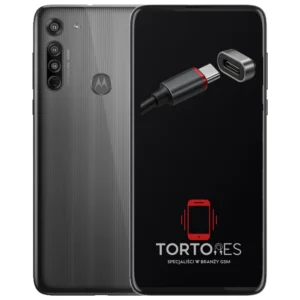 Motorola Moto G8 z ilustracją złącza ładowania - naprawa złącza ładowania