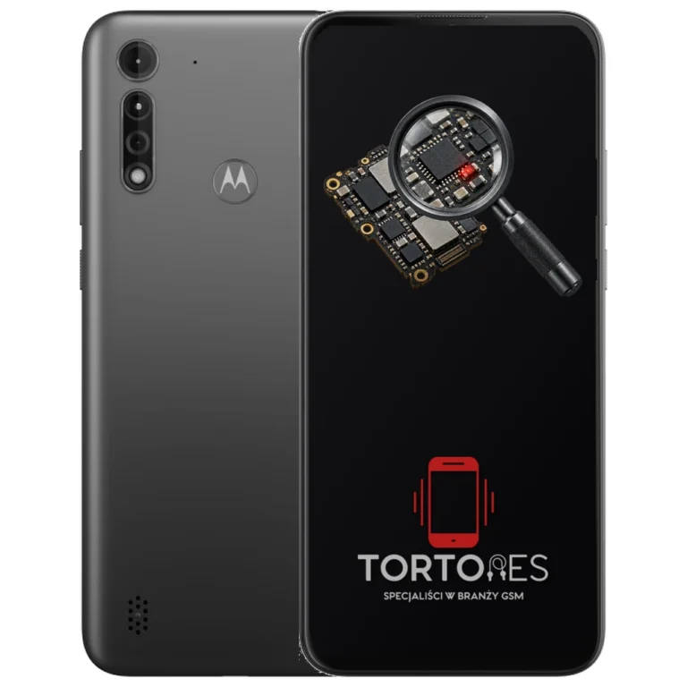 Motorola Moto G8 Power Lite z symbolem diagnostyki - diagnoza telefonu