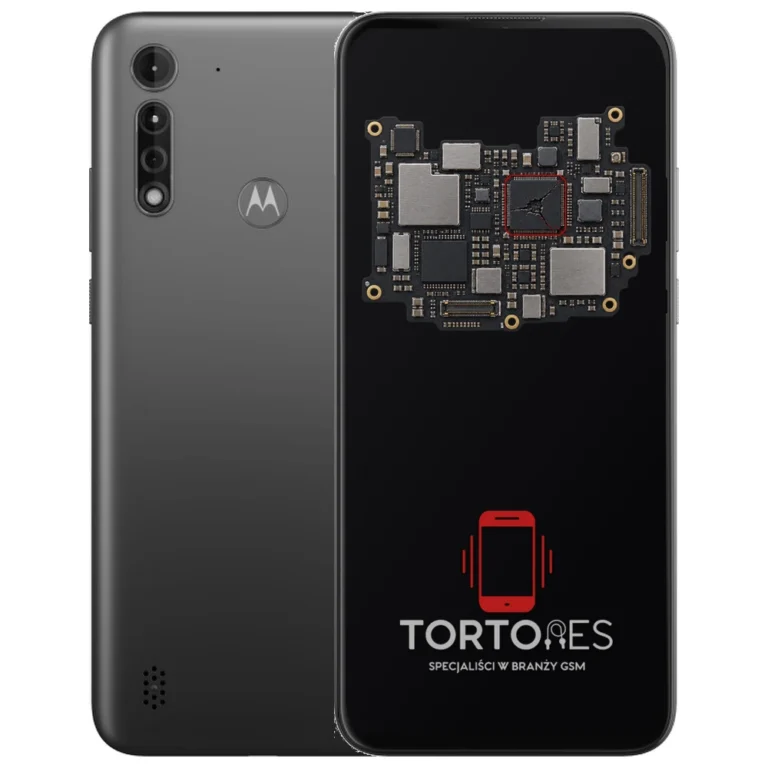 Motorola Moto G8 Power Lite z ilustracją płyty głównej - naprawa płyty głównej
