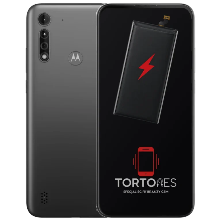 Motorola Moto G8 Power Lite z ilustracją baterii - wymiana baterii