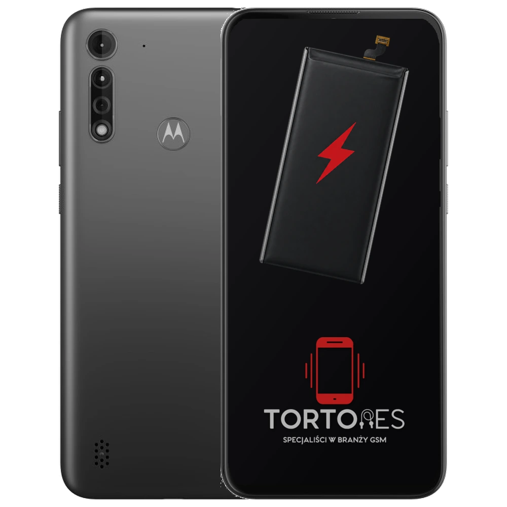 Motorola Moto G8 Power Lite z ilustracją baterii - wymiana baterii