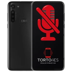 Motorola Moto G8 Power z symbolem mikrofonu - naprawa mikrofonu
