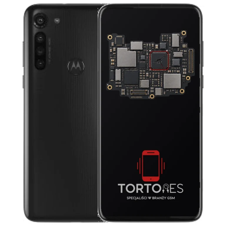 Motorola Moto G8 Power z ilustracją płyty głównej - naprawa płyty głównej