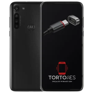 Motorola Moto G8 Power z ilustracją złącza ładowania - naprawa złącza ładowania