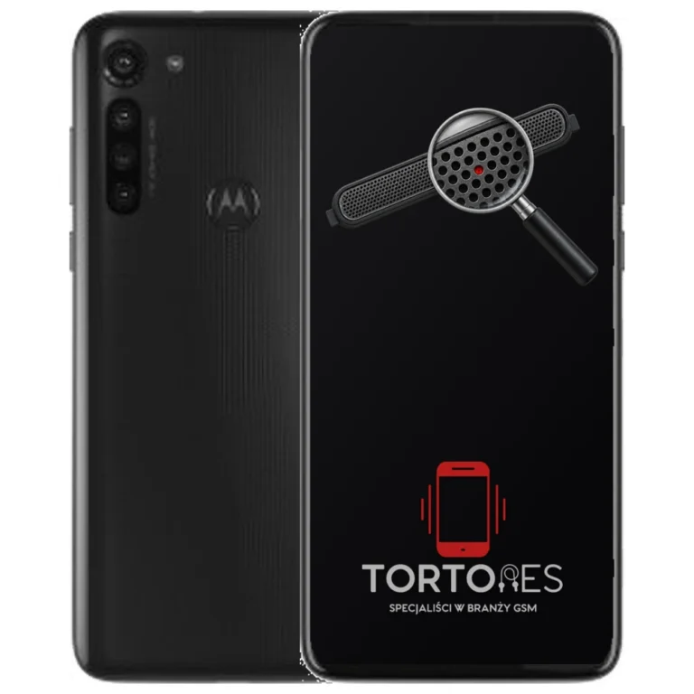 Motorola Moto G8 Power z symbolem głośnika rozmów - wymiana głośnika rozmów