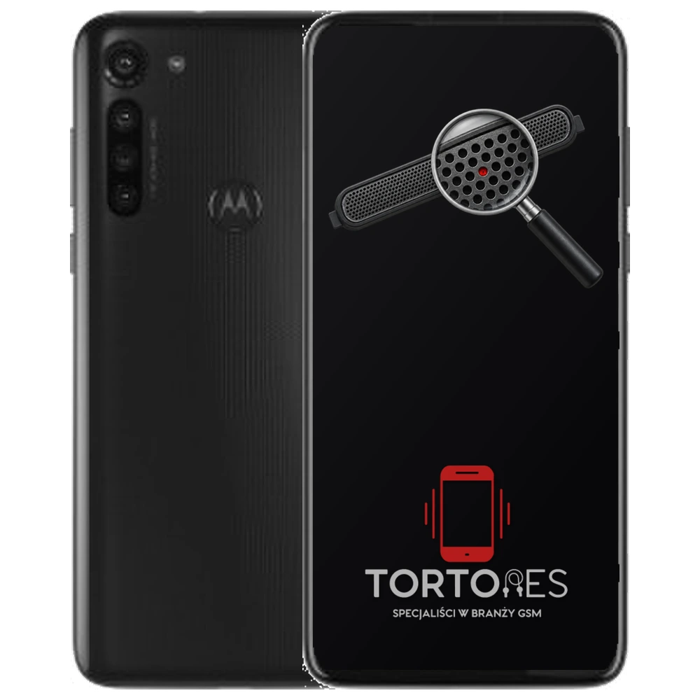 Motorola Moto G8 Power z symbolem głośnika rozmów - wymiana głośnika rozmów
