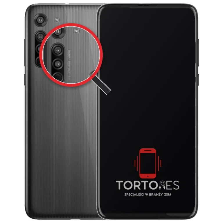 Motorola Moto G8 z lupą na tylnych aparatach - wymiana tylnej kamery
