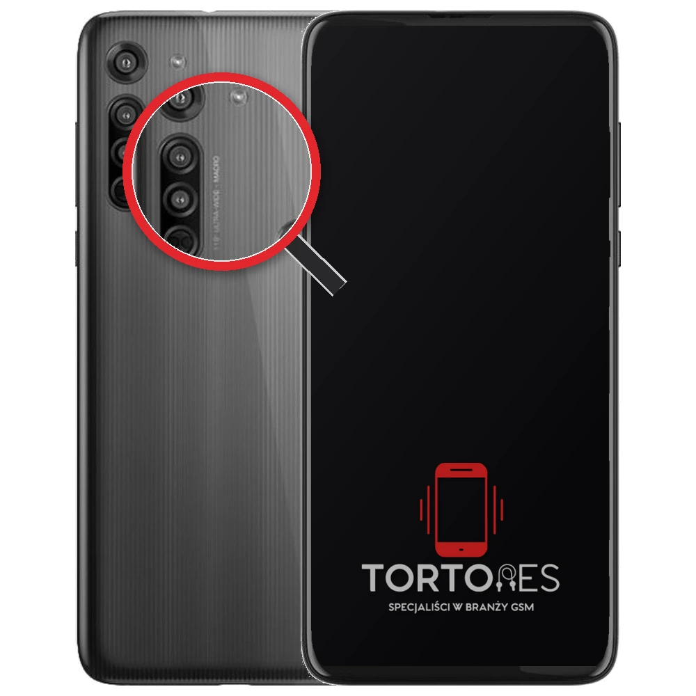 Motorola Moto G8 z lupą na tylnych aparatach - wymiana tylnej kamery