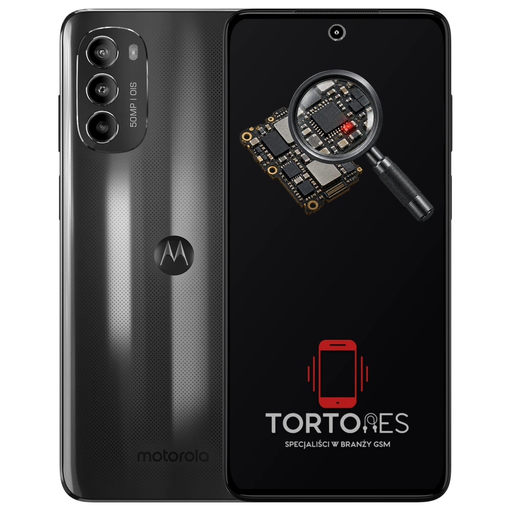 Motorola Moto G82 5G z symbolem diagnostyki - diagnoza telefonu