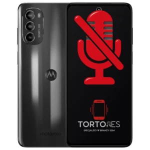 Motorola Moto G82 5G z symbolem mikrofonu - naprawa mikrofonu