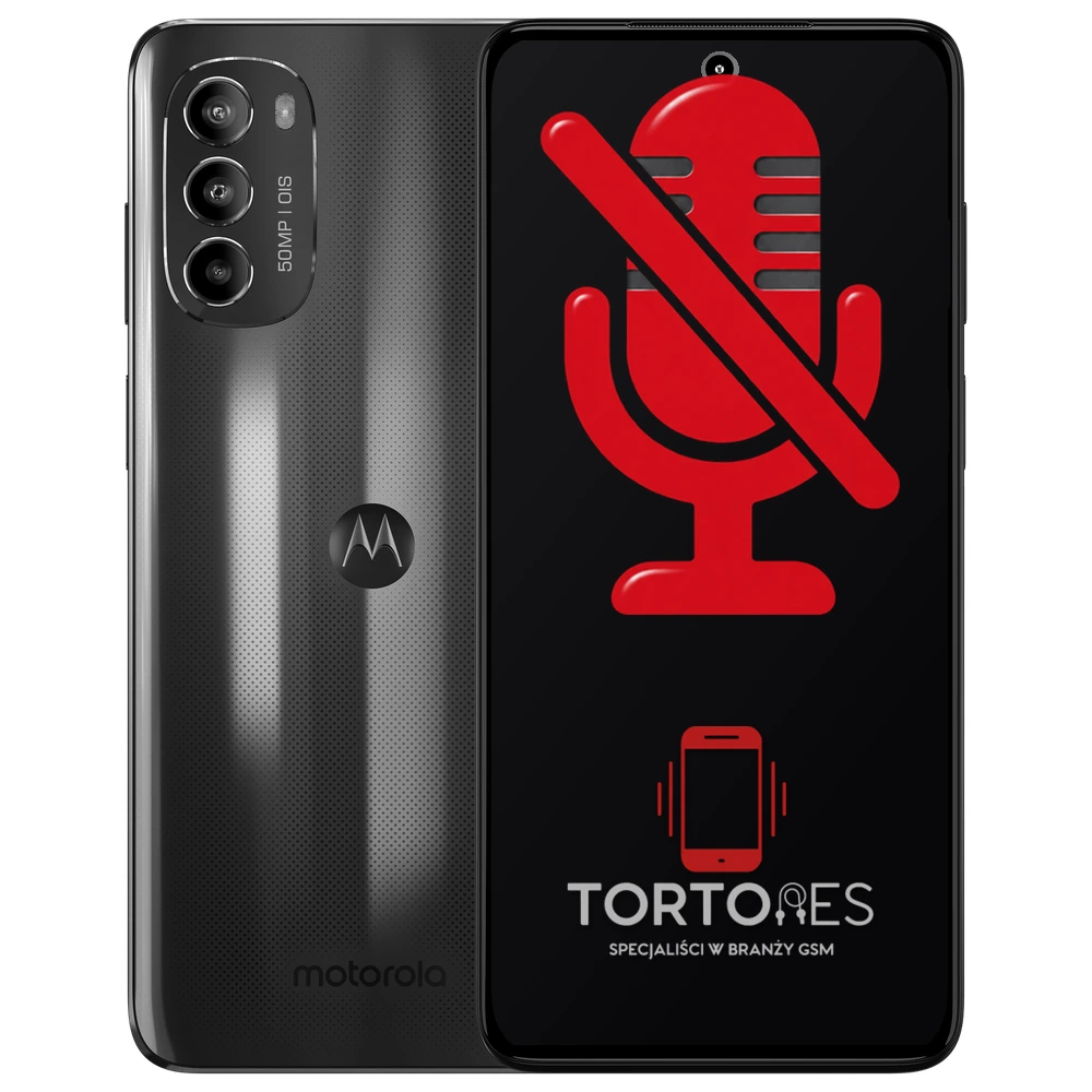 Motorola Moto G82 5G z symbolem mikrofonu - naprawa mikrofonu