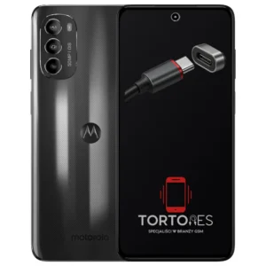 Motorola Moto G82 5G z ilustracją złącza ładowania - naprawa złącza ładowania