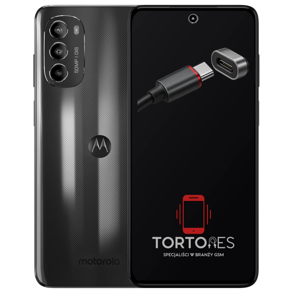 Motorola Moto G82 5G z ilustracją złącza ładowania - naprawa złącza ładowania