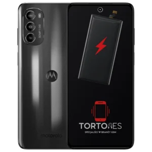 Motorola Moto G82 5G z ilustracją baterii - wymiana baterii