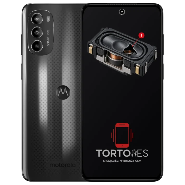 Motorola Moto G82 5G z symbolem głośnika multimedialnego - wymiana głośnika multimedialnego