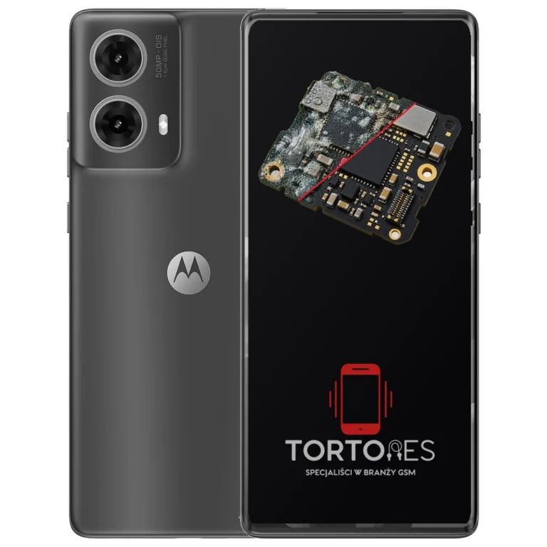 Motorola Moto G85 5G z ilustracją zalania - czyszczenie po zalaniu