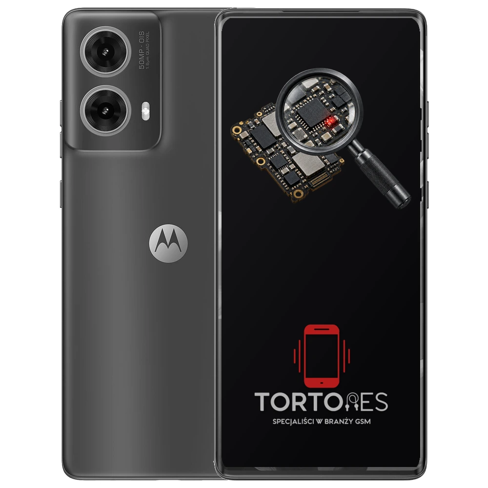 Motorola Moto G85 5G z symbolem diagnostyki - diagnoza telefonu
