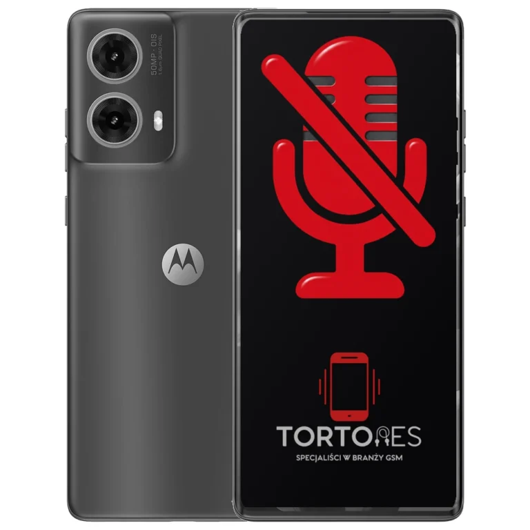 Motorola Moto G85 5G z symbolem mikrofonu - naprawa mikrofonu