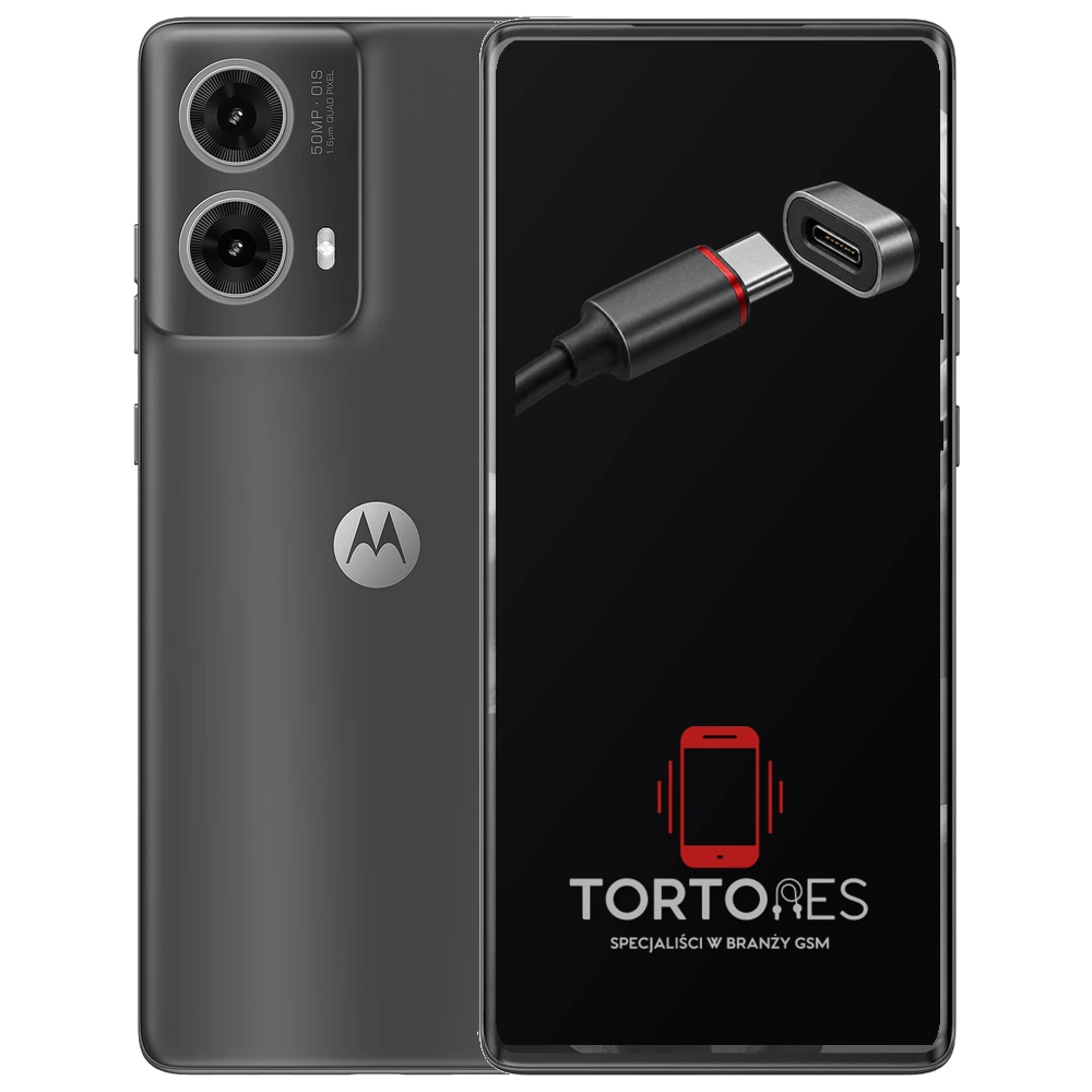 Motorola Moto G85 5G z ilustracją złącza ładowania - naprawa złącza ładowania